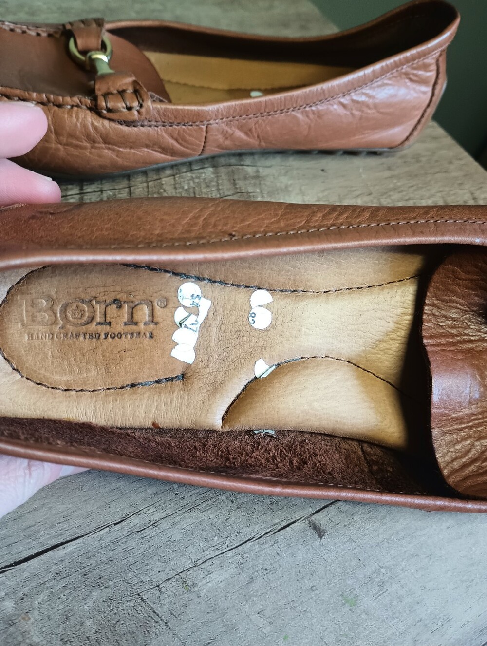 Born Womens Old Money Penny Loafers 8.5 Tan Horsebit Equestrian Preppy Classic - Picture 11 of 12